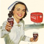 コカ・コーラをお勧めする看護婦たち
